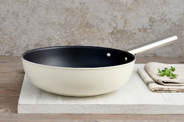 Wok Smeg 50's Style CKFW3001RDM 30cm, czerwony
